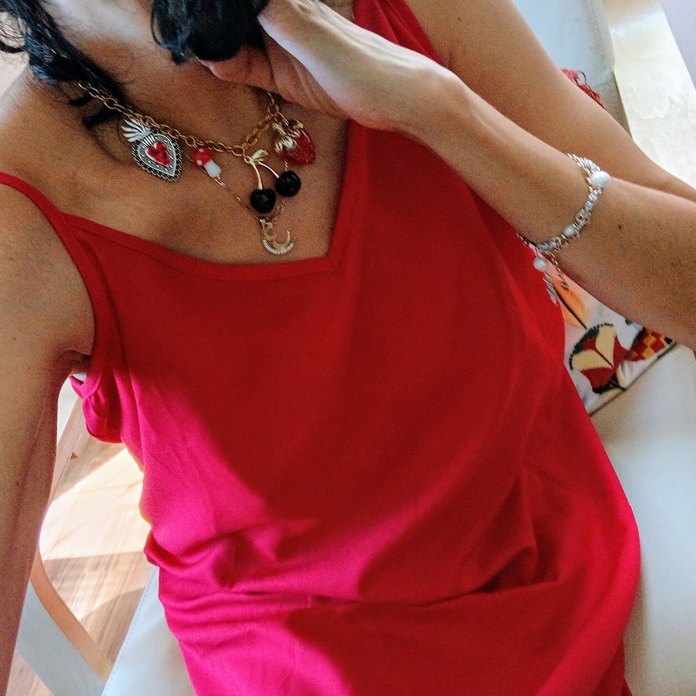 SHEIN Bold Red Maxi Dress